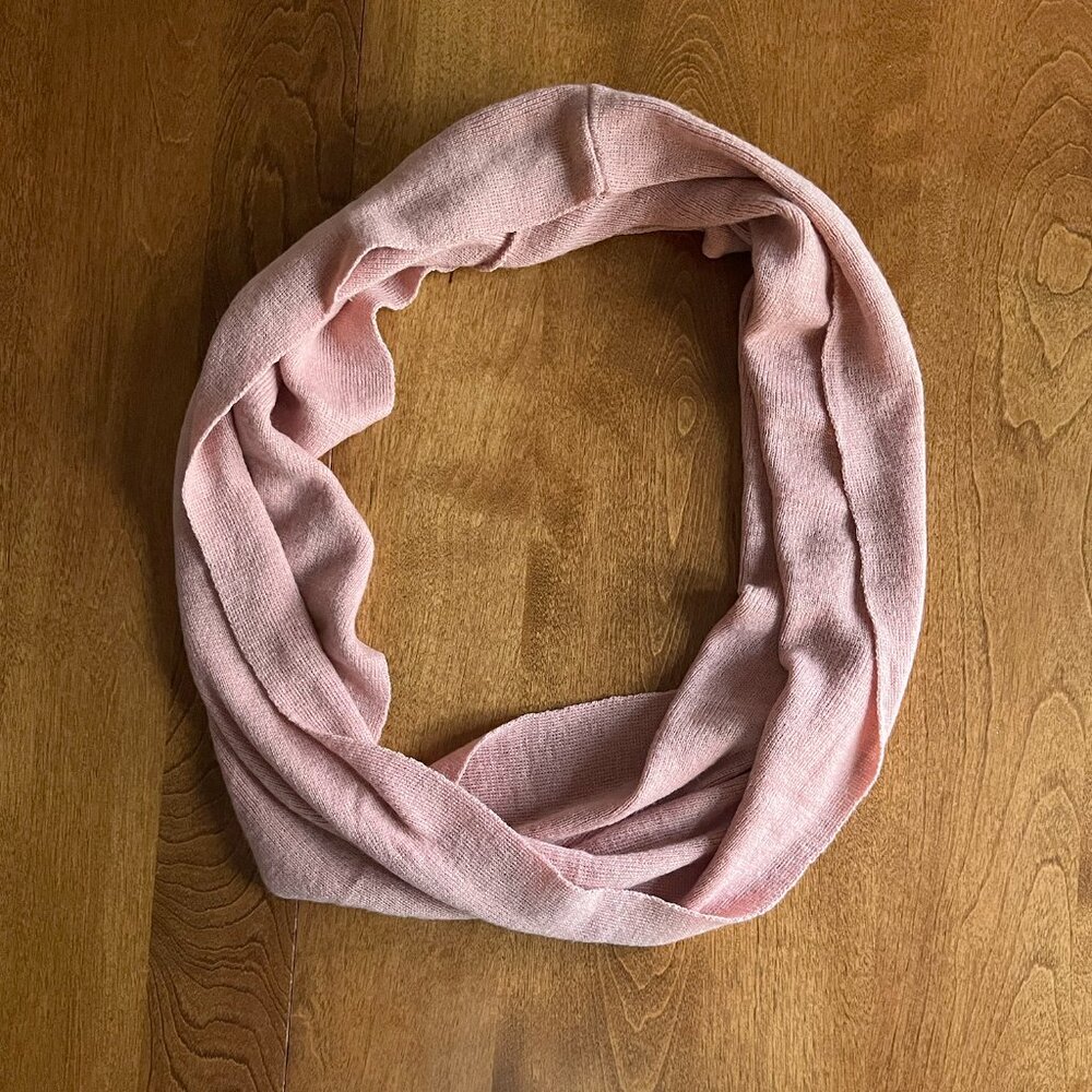 Primark rose pink infinity scarf
